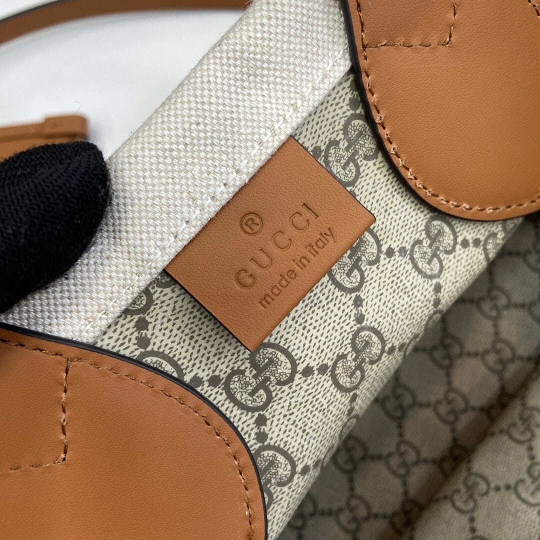 [1:1] G*G Mini Tote Print Bag - Brown - MYCUTIETHING